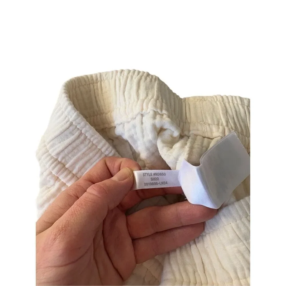 Madewell Lightspun‎ Pull On Gauze Pants size S Cream